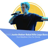 Siap-siap, Justin Bieber akan merilis lagu baru setelah membatalkan sisa tur dunia. (Foto: AFP/Gustavo Caballero/GETTY IMAGES NORTH AMERICA, Desain: Nurman Abdul Hakim/Bintang.com)