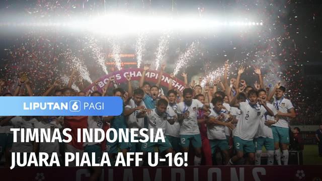 Timnas Indonesia sukses merengkuh gelar juara Piala AFF U-16 setelah mengalahkan Vietnam di final pada Jumat (12/08) malam. Gol Kafiatur Rizky sudah cukup untuk membawa Garuda Asia meraih trofi juara untuk kedua kali.