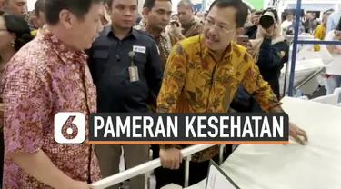 Menteri Kesehatan Republik Indonesia, Terawan Agus Putranto mengunjungi Pameran Pembangunan Kesehatan 2019 di ICE BSD pada Sabtu (9/11/2019). Ia bangga melihat banyaknya inovasi baru pada alat kesehatan di Indonesia.
