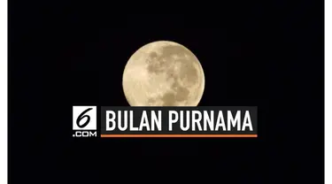 Fenomena bulan purnama langka harvest moon akan muncul pada Jumat (13/9/2019) malam ini.