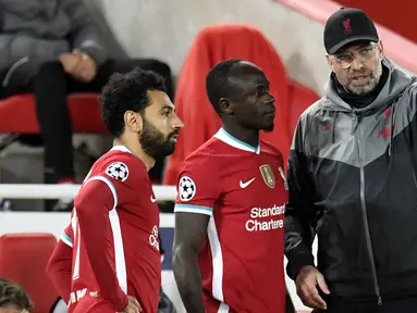 Liverpool diketahui akan melakoni enam laga Liga Inggris dan dua laga Piala FA saat ditinggal Salah dan Mane di Piala Afrika 2022. Berikut ini 5 kandidat yang disiapkan oleh Jurgen Klopp untuk pengganti dou lini depan The Reds tersebut. (AFP/Peter Powel)
