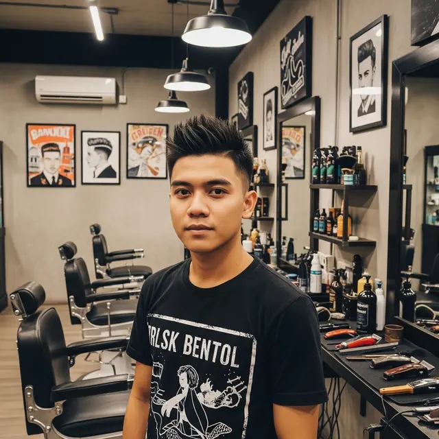 Model Rambut Pria Pendek Berdiri