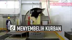 Umumnya hewan kurban disembelih menggunakan tenaga manusia yakni menggunakan alat seperti pisau atau benda tajam sejenis. Namun kini marak penyembelihan memakai mesin.