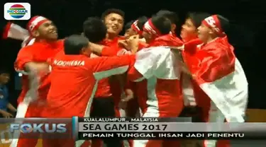 Pebulutangkis Indonesia menang telak 3-0 dan berhak atas medali emas di SEA Games 2017.