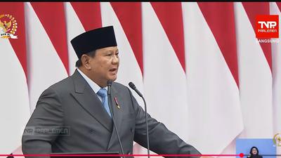 Sidang Tahunan MPR, Prabowo Sebut Gaji Hakim Junior Naik 280%
