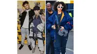 Agnez Mo diduga tak hanya mengikuti jejak Rihanna sebagai influencer mode, tapi juga sebagai kekasih Chris Brown (instagram/agnezmo dan __badgalriri)