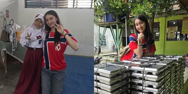 Potret Ayu Zhafira, Finalis Miss Norway 2026 Jadi Guru dan Bagikan MBG di SD Indonesia