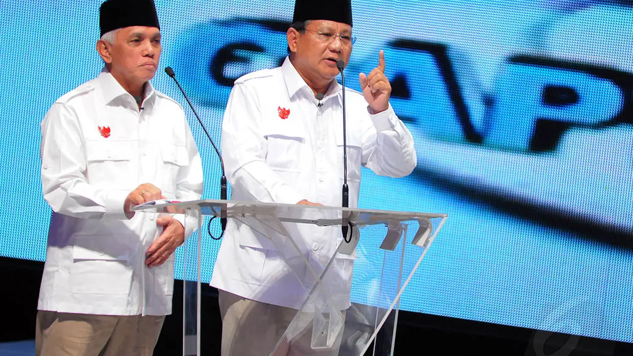 Aksi Prabowo-Hatta dan Jokowi-JK di Debat Capres