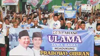 Ratusan ulama Jabar deklarasi dukung Prabowo - Gibran di Pilpres 2024. (Ist)