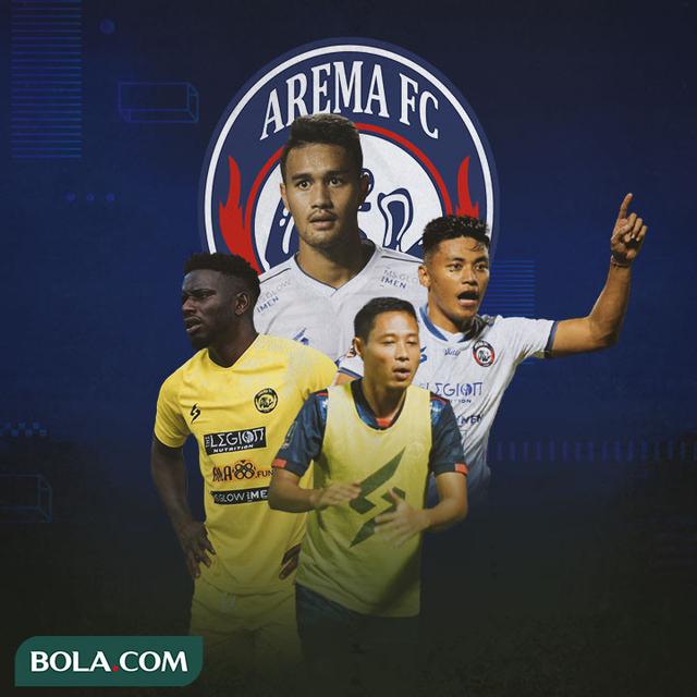 Arema FC - M. Rafli, Irsyad Maulana, Abel Camara, Evan Dimas
