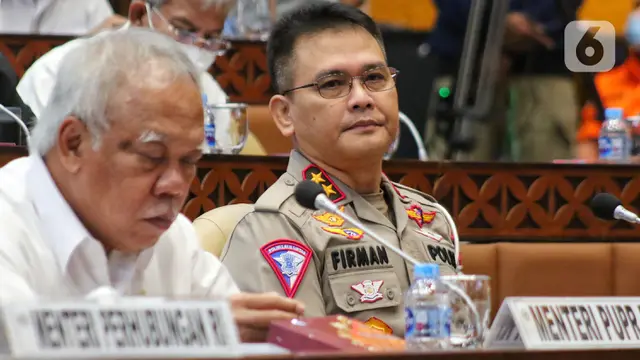 Menteri PUPR Basuki Hadimuljono dan Kakorlantas Polri Irjen Pol Firman Shantyabudi