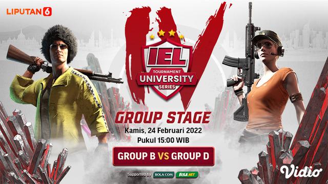 Link Live Streaming IEL University Season 4 PUBGM Group Stage Pekan Keempat di Vidio, 24 Februari 2022