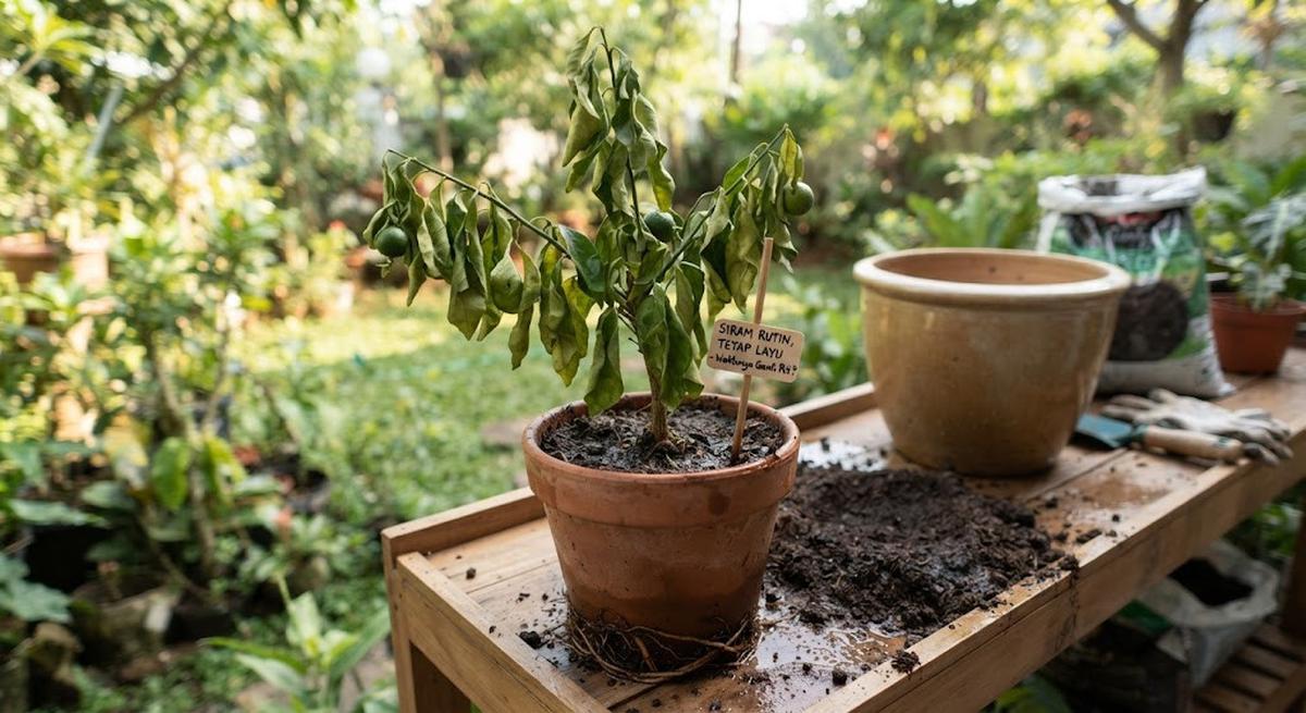 Tanda Tanaman Buah Harus Ganti Pot