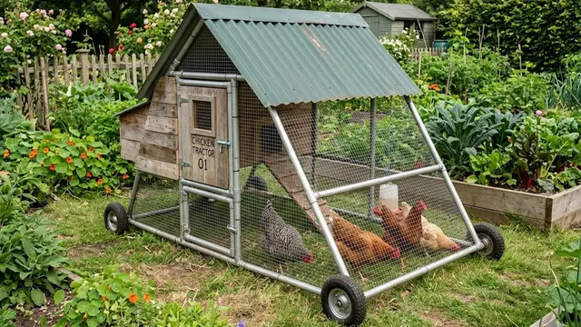 Desain Kandang Ayam Portable (Bisa Dipindah)