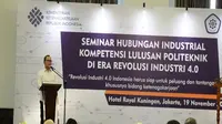 Menteri Ketenagakerjaan M. Hanif Dhakiri mengajak pelaku dunia usaha bersinergi dengan civitas/ akademika untuk mendukung SDM berkompeten di era revolusi industri 4.0