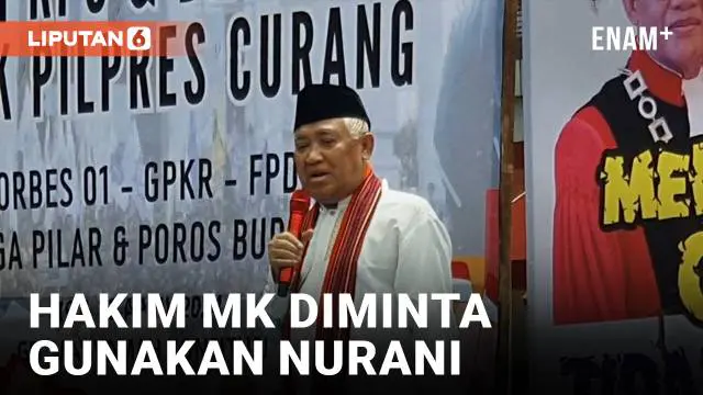 VIDEO: Dihadiri Sejumlah Tokoh, Demonstran Sampaikan Aspirasi soal Putusan Sengketa Pilpres 2024