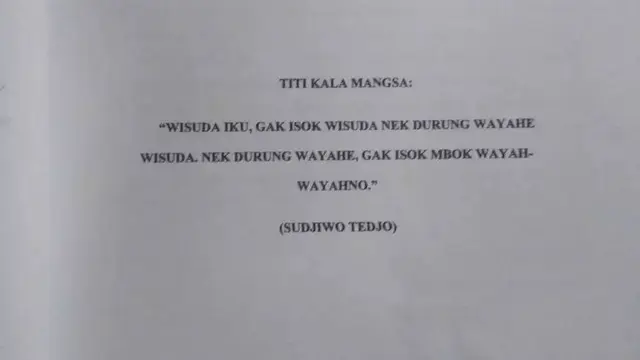 10 Potret Motto Hidup Kocak dalam Skripsi Ini Nyeleneh, Bikin Dosen Tepuk Jidat