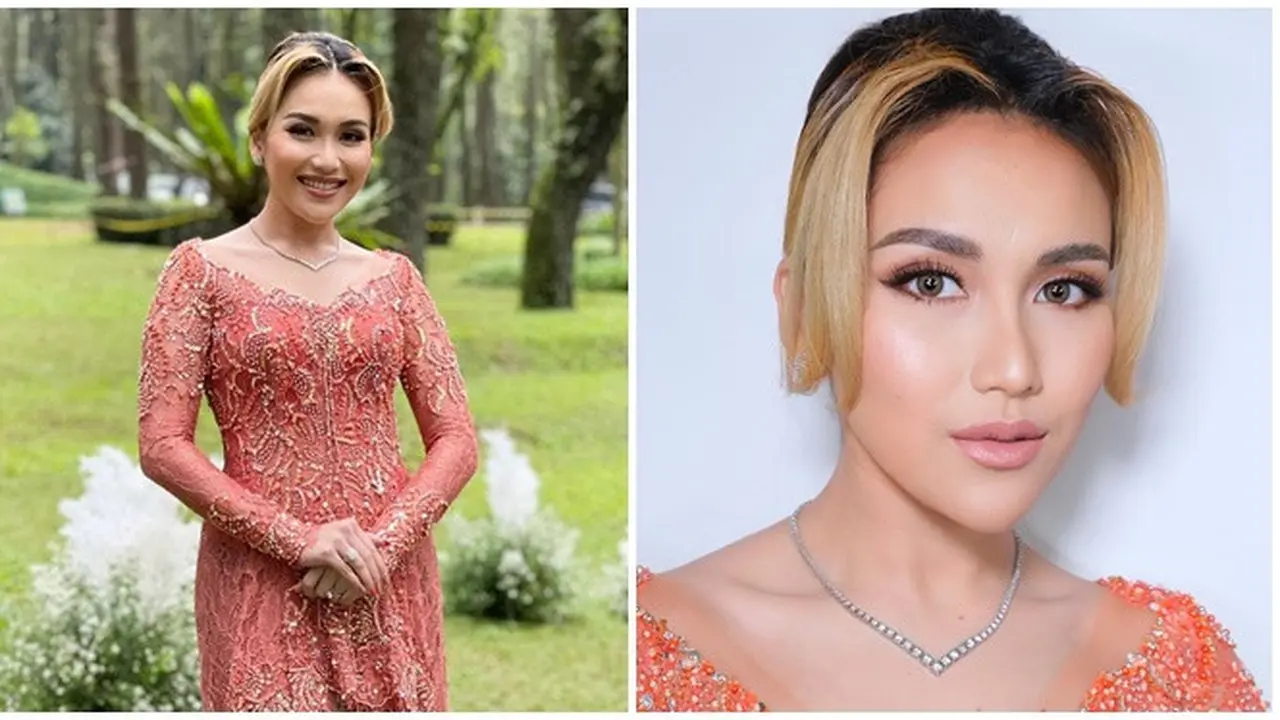6 Potret Detail Busana dan Makeup Ayu Ting Ting di Acara Lamaran Adik, Memesona