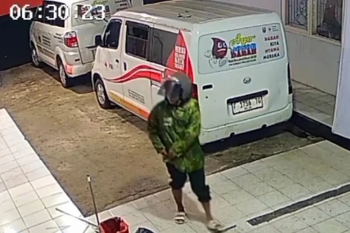 Maling Terekam CCTV, Modus Mau Donor Darah Malah Gasak Laptop di PMI Sukabumi