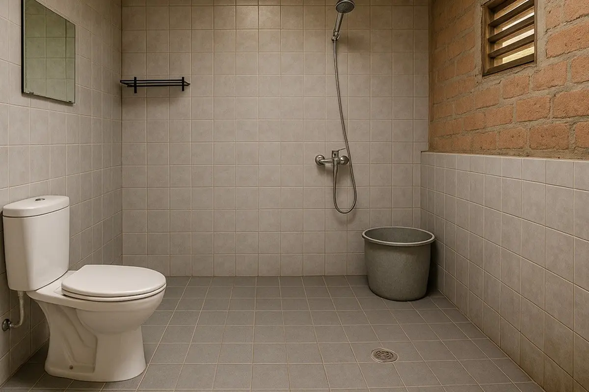 ilustrasi kamar mandi