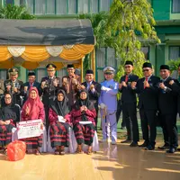 Peringatan Hari Pahlawan di halaman Makodim 0908 Bontang, Senin (10/11/2025). (istimewa)