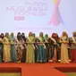 Jumpa Pers Malam Puncak Pemilihan Puteri Muslimah Indonesia 2015 di SCTV Tower, Senayan, Jakarta Pusat, Senin (11/5/2015). (Liputan6.com/Herman Zakharia)