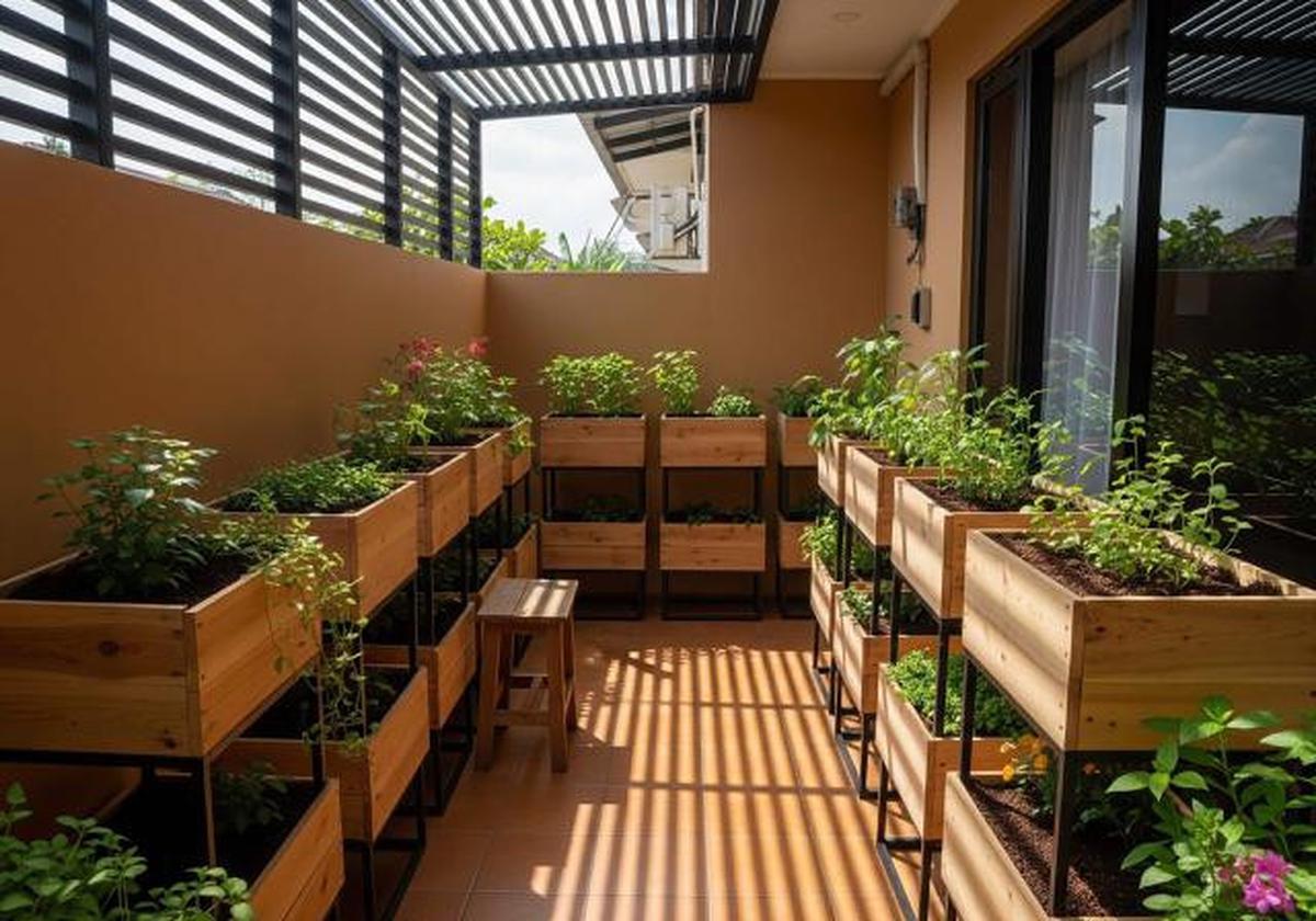 15 Model Teras Rumah Sempit Tanpa Pagar, Jadi Kebun Mini