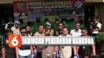 Polisi menyita barang bukti 3 kilogram sabu, 34 kilogram ganja, 200 butir pil ekstasi, dan 220 butir happy five.