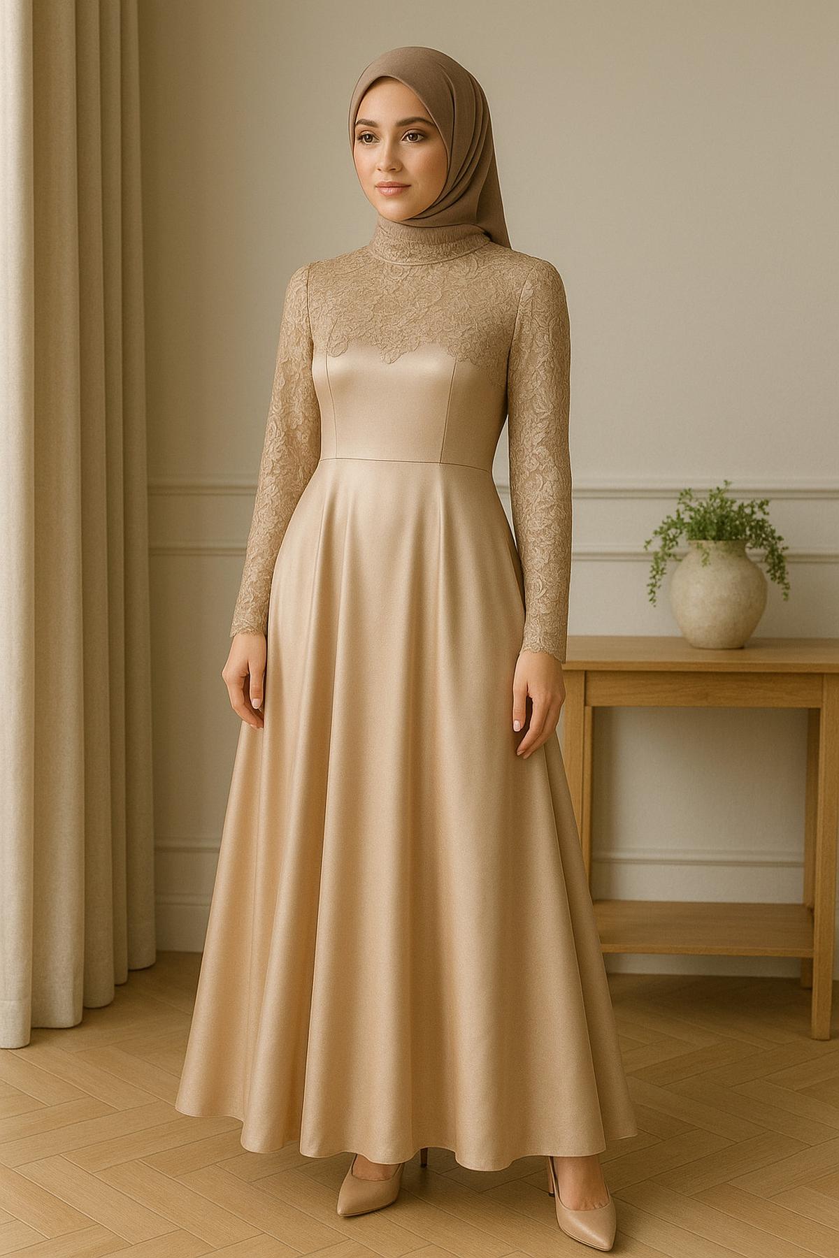 Ilustrasi Gamis Armani Sutra Mewah