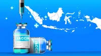 Ilustrasi vaksinasi Covid-19 di Indonesia (Liputan6.com / Triyasni)
