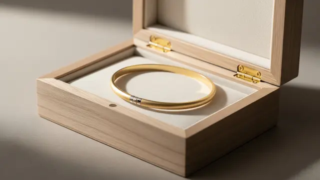 Tren Gelang Emas Bangle Tipis 2026 untuk Ibu Usia 50 Tahun yang Suka Tampilan Rapi Model Polos Matte dengan Detail Kilap