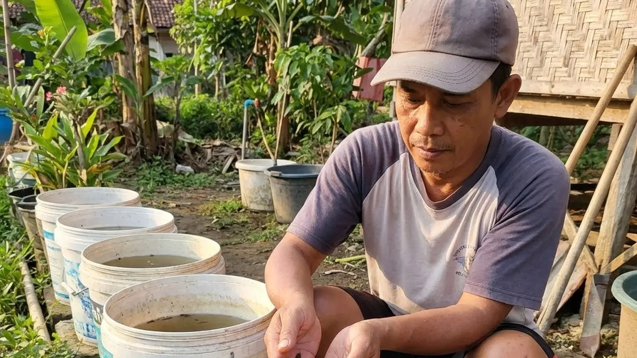 Cara Ternak Ikan Gabus di Ember Bekas Cat