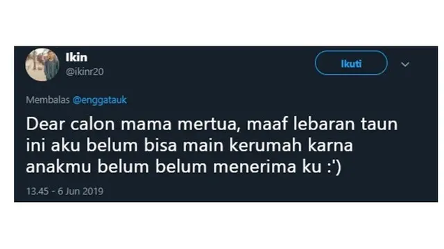 Curhatan Netizen Untuk Calon Ibu Mertua Usai Lebaran Ini Bikin Senyum-senyum