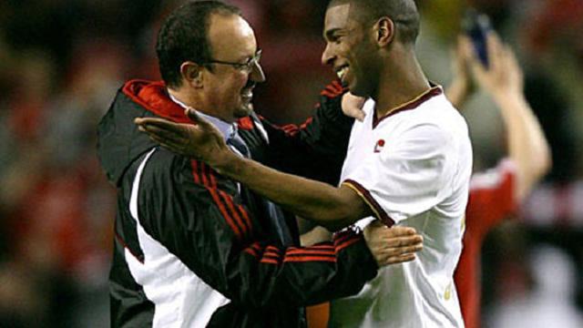 Rafael Benitez dan Ryan Babel ketika masih di Liverpool