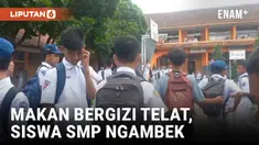 Siswa SMP Ngambek, Makan Bergizi Gratis Terlambat Datang