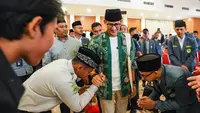 Sandiaga Uno saat menghadiri Konferensi Besar (Konbes) dan Rapat Kerja Nasional (Rakernas) Ikatan Pelajar Nahdlatul Ulama (IPNU) di Taman Wilwatika Pasuruan, Sumber Gedang, Pandaan, Pasuruan Regency, Jawa Timur pada Sabtu (12/8/2023). (Dok. Istimewa)