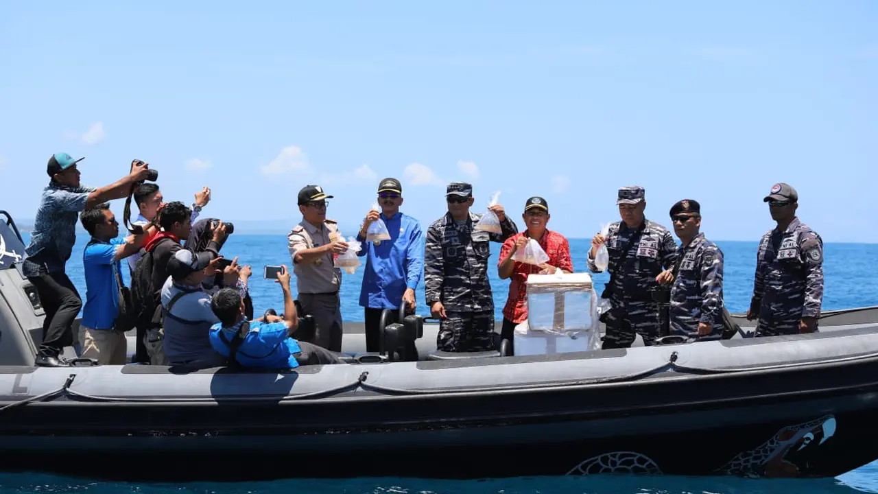 Upaya penyelundupan benih lobster (BL) ilegal di perairan Pasir Toga