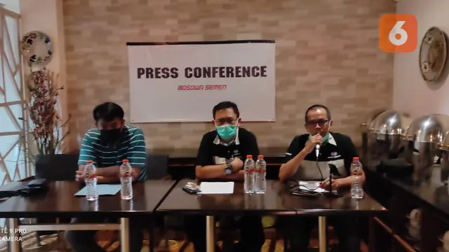 Konferensi pers PT Semen Bosowa Maros (Liputan6.com/Fauzan)