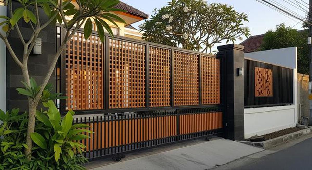 Merasa Rumah Kurang Aman? 10 Model Pagar Besi Tinggi Kombinasi Kayu Ini Bisa Dicoba
