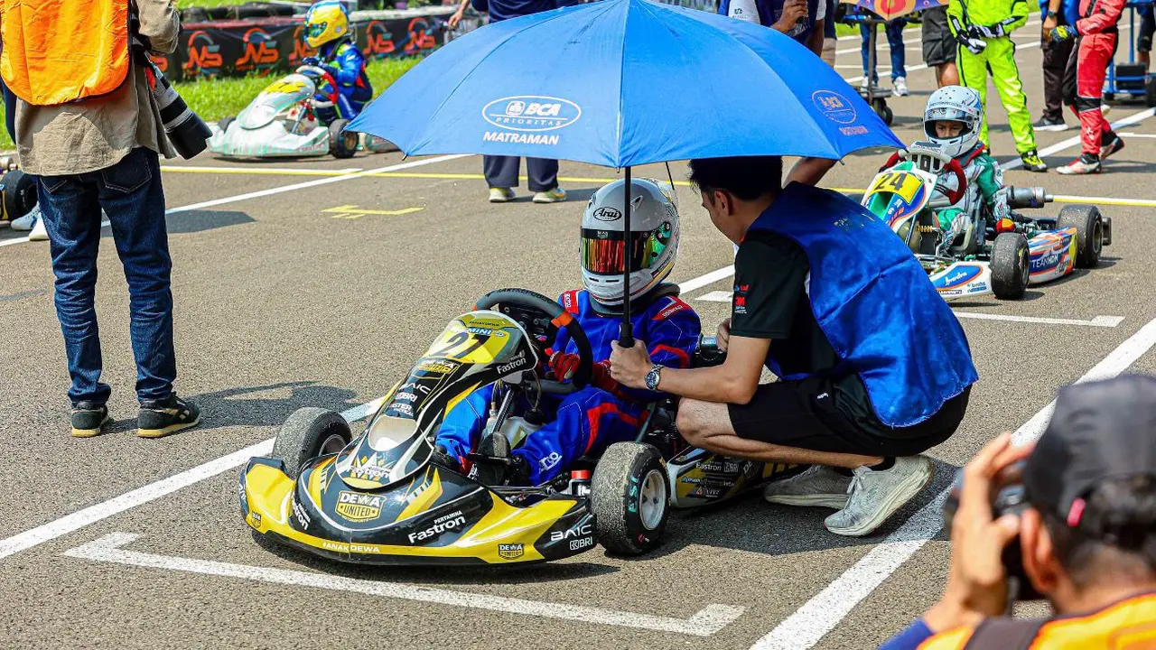 Pembalap Gokart Muda Morgan Holindo