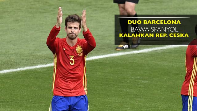 Spanyol meraih 3 poin usai mengalahkan Republik Ceska 1-0 pada penyisihan grup D Piala Eropa 2016.