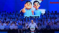 Ketua Tim Kampanye Nasional (TKN) Prabowo-Gibran, Rosan Roeslani saat menyampaikan pidatonya pada Konsolidasi Pemenangan Prabowo-Gibran di Sentul International Convention Center (SICC), Bogor, Jawa Barat, Minggu (10/12/2023) (Istimewa)