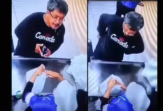 Sebuah video singkat viral di sosial media, memperlihatkan seorang pria meludahi kasir swalayan di Kecamatan Tamalanrea, Kota Makassar, Sulawesi Selatan. Dari informasi yang diterima, aksi tersebut dilakukannya lantaran tidak terima ditegur oleh kasir akibat menyelak antrean.