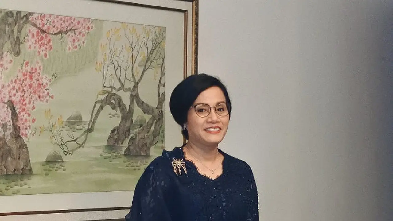 Menteri Keuangan Sri Mulyani dalam SVARNA by IKAT Indonesia oleh Didiet Maulana, foto: Istimewa