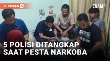 Kacau! 5 Orang Polisi Ditangkap Saat Pesta Narkoba di Depok