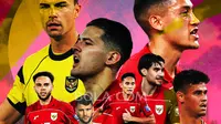 Timnas Indonesia - Emil Audero, Maarten Paes, Mees Hilgers, Jay Idzes, Rizki Ridho, Justin Hubner, Calvin Verdonk, Kevin Diks (Bola.com/Adreanus Titus)