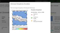 Gempa hari ini, Kamis (6/6/2024) di Indonesia menggetarkan dini hari tadi pukul 02:21:11 WIB di wilayah Kabupaten Sumedang, Provinsi Jawa Barat (Jabar). (www.bmkg.go.id)