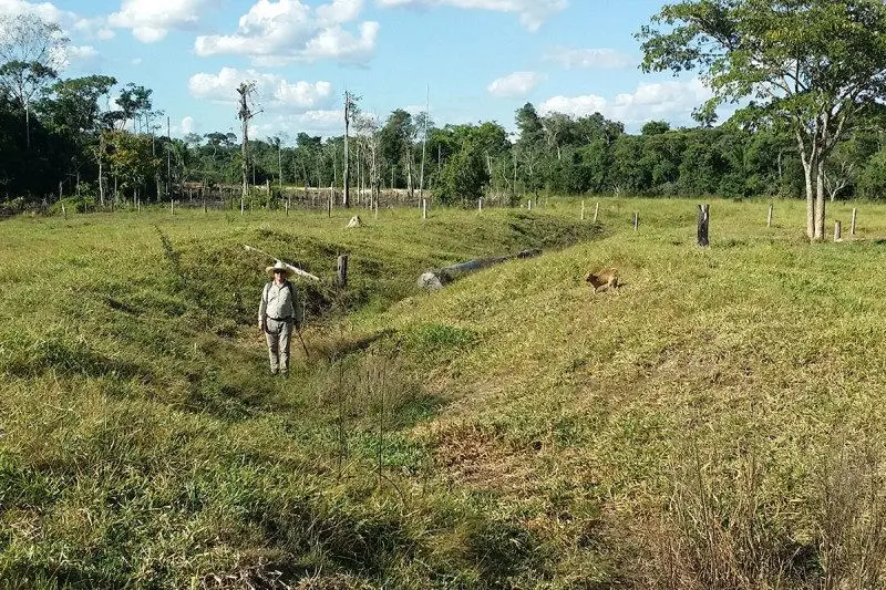 Arkeolog menggunakan citra satelit untuk menemukan situs arkeologi di Lembah Tapajo bagian atas Amazon. (Foto: Universitas Exeter)