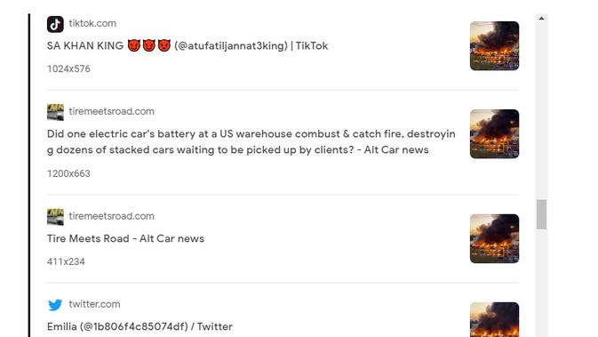 <p>Penelusuran klaim video gudang mobil listrik di AS terbakar akibat baterai</p>