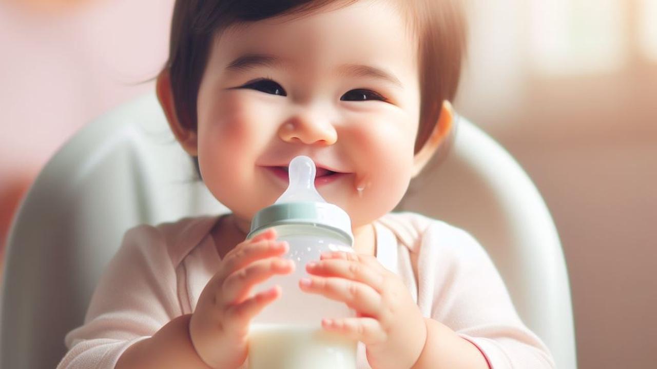 Ilustrasi Bayi Minum Susu